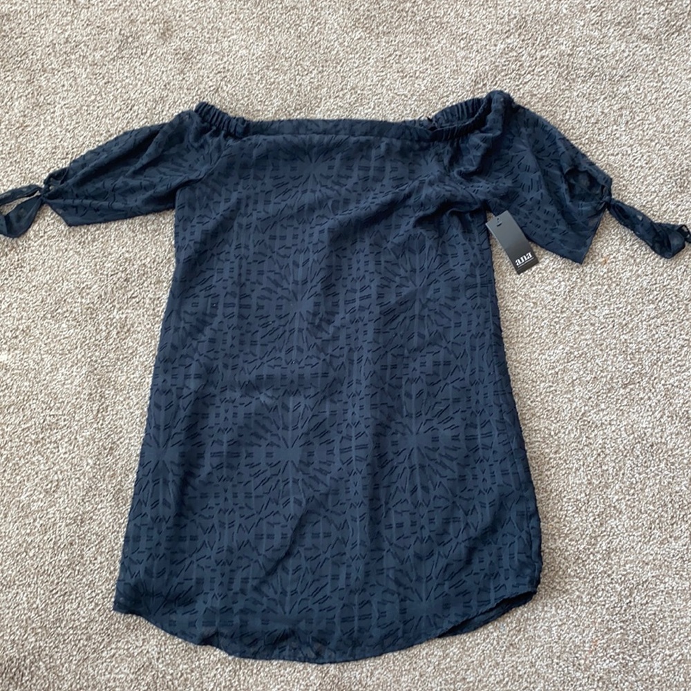 JCP Ana black off the shoulder dress